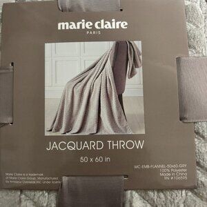 Marie Claire Jacquard Throw- 50x60 in